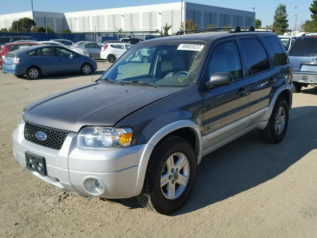 1FMCU96H55KB54892 - 2005 FORD ESCAPE HEV GRAY photo 2