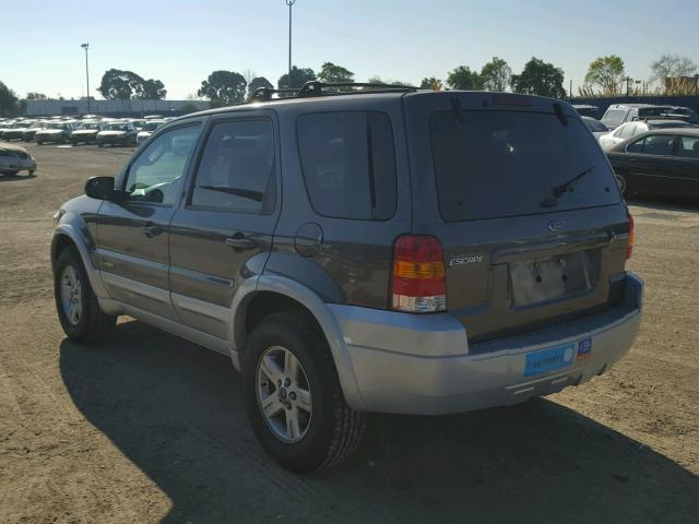 1FMCU96H55KB54892 - 2005 FORD ESCAPE HEV GRAY photo 3