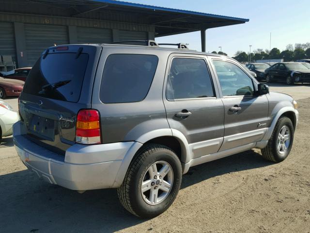 1FMCU96H55KB54892 - 2005 FORD ESCAPE HEV GRAY photo 4