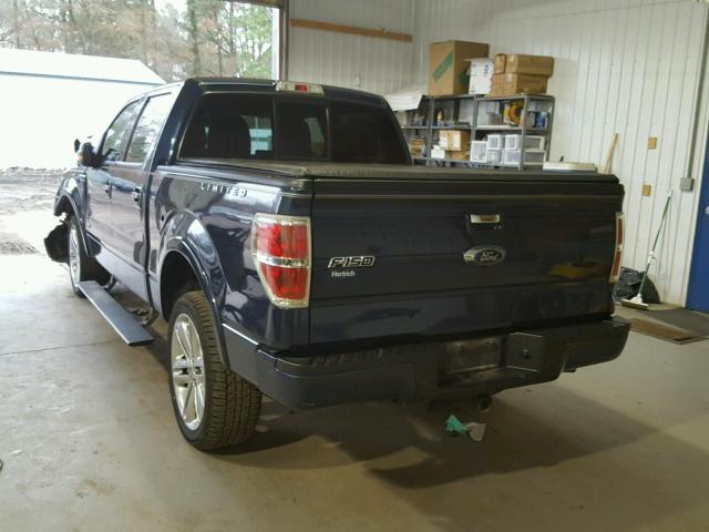 1FTFW1ET8EFA04593 - 2014 FORD F150 SUPER BLUE photo 3