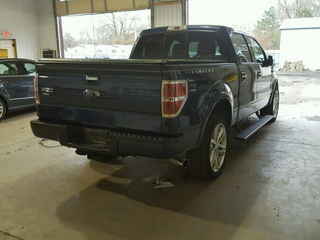 1FTFW1ET8EFA04593 - 2014 FORD F150 SUPER BLUE photo 4