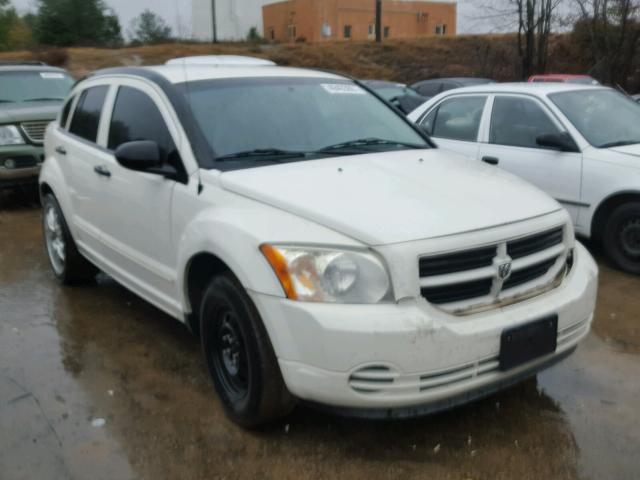 1B3HB28B47D516641 - 2007 DODGE CALIBER WHITE photo 1