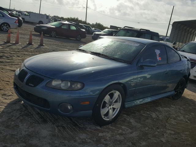 6G2VX12G94L209136 - 2004 PONTIAC GTO BLUE photo 2