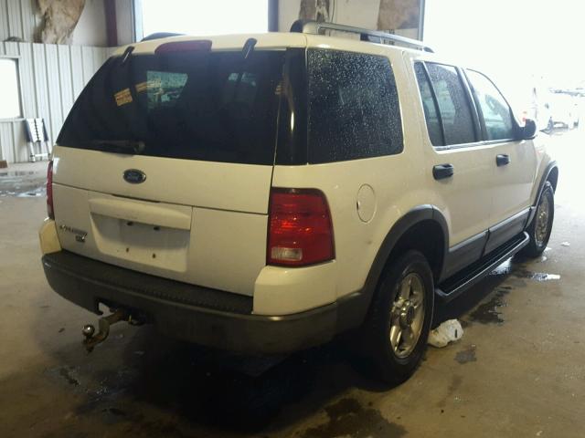 1FMZU63K63UA03392 - 2003 FORD EXPLORER X WHITE photo 4