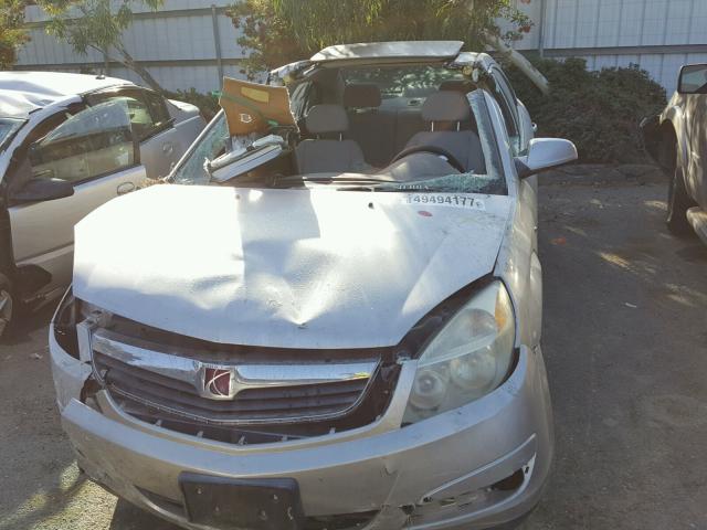 1G8ZS57N47F261696 - 2007 SATURN AURA XE SILVER photo 9