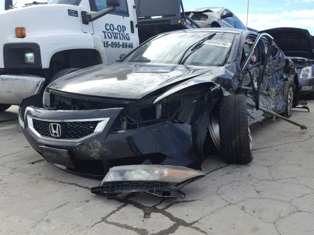 1HGCS12338A002966 - 2008 HONDA ACCORD LX- BLACK photo 2