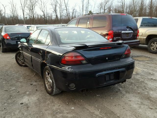 1G2NW52E94C248315 - 2004 PONTIAC GRAND AM G BLACK photo 3