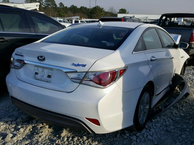 KMHEC4A45CA047167 - 2012 HYUNDAI SONATA HYB GRAY photo 4