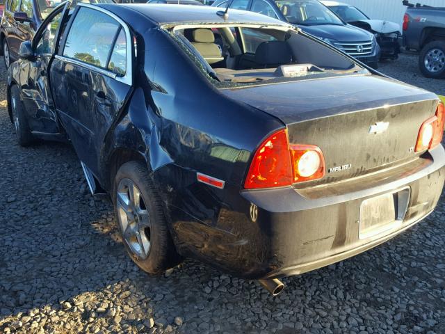 1G1ZH57B99F232443 - 2009 CHEVROLET MALIBU 1LT BLACK photo 3
