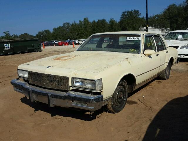 1G1BN51H0HX103393 - 1987 CHEVROLET CAPRICE CL BEIGE photo 2