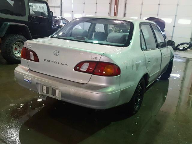 1NXBR12E5YZ338247 - 2000 TOYOTA COROLLA VE SILVER photo 4