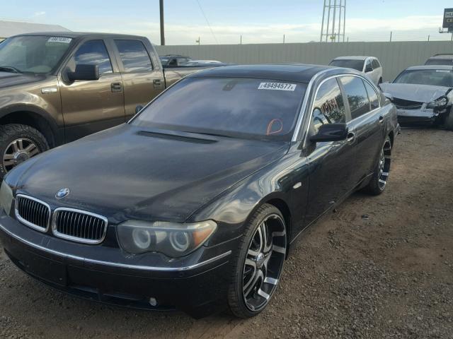 WBAGN63464DS47696 - 2004 BMW 745 LI BLACK photo 2