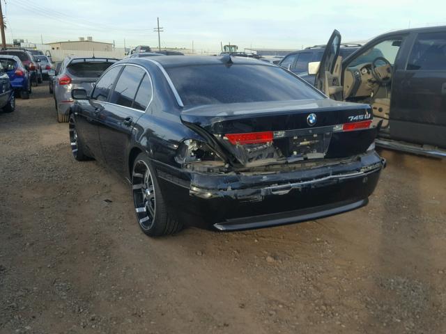 WBAGN63464DS47696 - 2004 BMW 745 LI BLACK photo 3