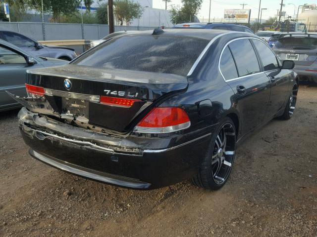 WBAGN63464DS47696 - 2004 BMW 745 LI BLACK photo 4