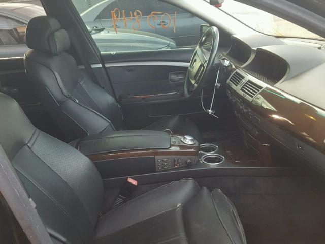 WBAGN63464DS47696 - 2004 BMW 745 LI BLACK photo 5