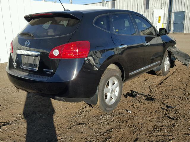 JN8AS5MV9DW608687 - 2013 NISSAN ROGUE S BLACK photo 4