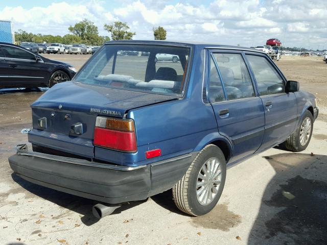 JT2AE83E1H3460122 - 1987 TOYOTA COROLLA LE BLUE photo 4