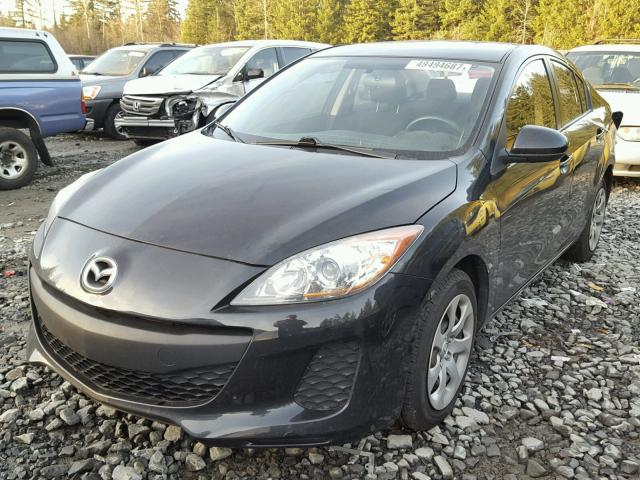 JM1BL1U7XD1766654 - 2013 MAZDA 3 I BLACK photo 2