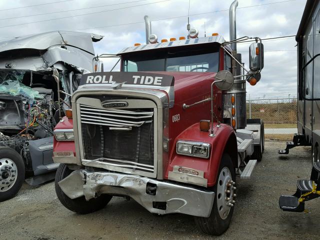 1FUJF6CK17DX83683 - 2007 FREIGHTLINER CONVENTION BURGUNDY photo 2