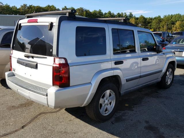 1J8HG48K86C157738 - 2006 JEEP COMMANDER SILVER photo 4