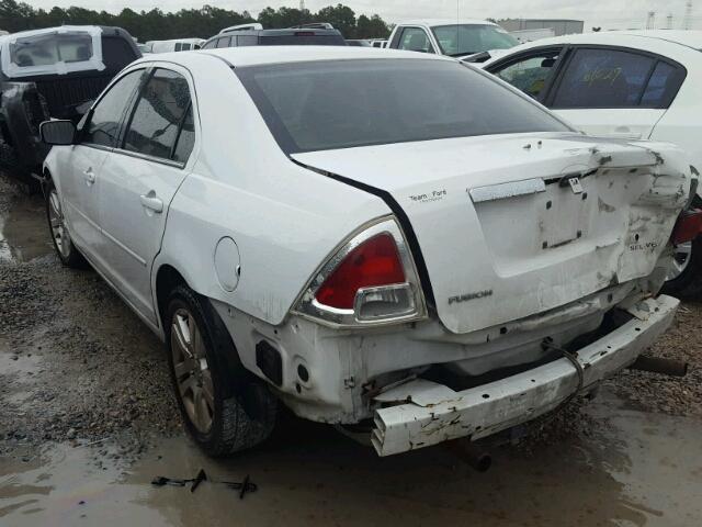 3FAFP08186R105709 - 2006 FORD FUSION SEL WHITE photo 3