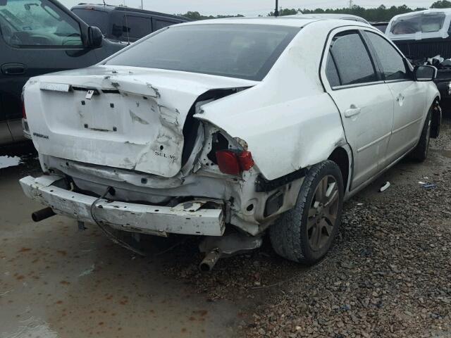 3FAFP08186R105709 - 2006 FORD FUSION SEL WHITE photo 4