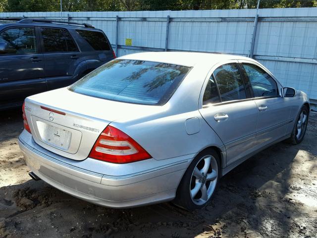 WDBRF40J84A625511 - 2004 MERCEDES-BENZ C 230K SPO SILVER photo 4