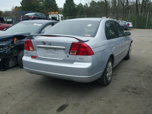 1HGES26711L052173 - 2001 HONDA CIVIC EX SILVER photo 4