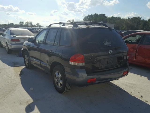 KM8SC13DX5U956652 - 2005 HYUNDAI SANTA FE G BLACK photo 3