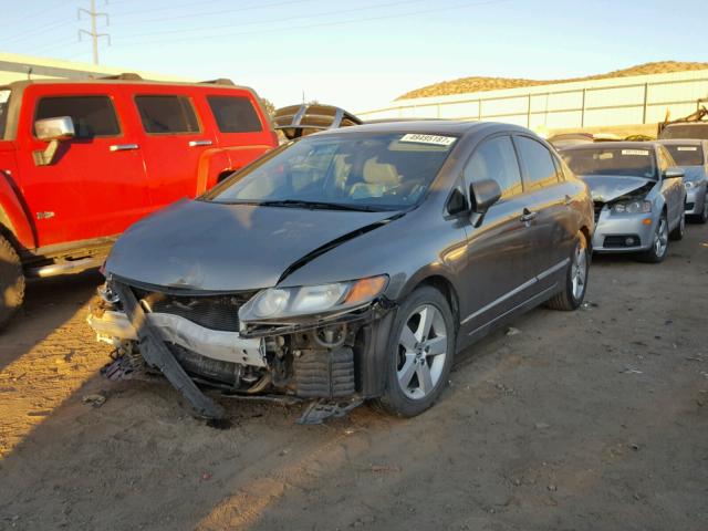 2HGFA16938H519099 - 2008 HONDA CIVIC EXL GRAY photo 2