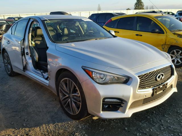 JN1BV7AR7EM699565 - 2014 INFINITI Q50 BASE Сріблястий фото 1