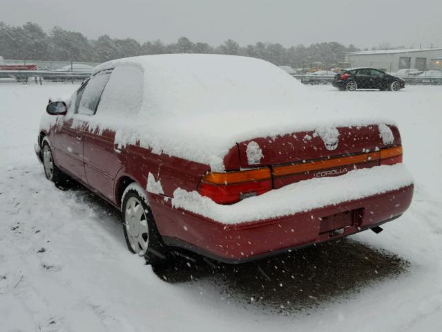 2T1AE00E4PC029910 - 1993 TOYOTA COROLLA LE RED photo 3