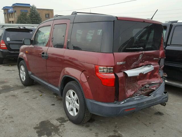 5J6YH2H74AL004863 - 2010 HONDA ELEMENT EX RED photo 3