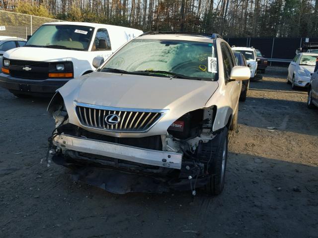 2T2HK31U08C067128 - 2008 LEXUS RX 350 GOLD photo 9