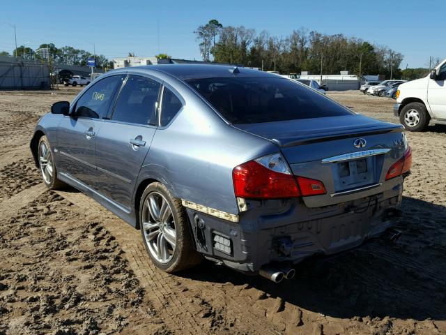 JNKAY01EX8M602141 - 2008 INFINITI M35 BASE BLUE photo 3