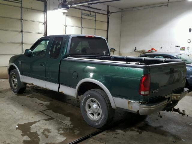 2FTRX18W0XCA01668 - 1999 FORD F150 GREEN photo 3