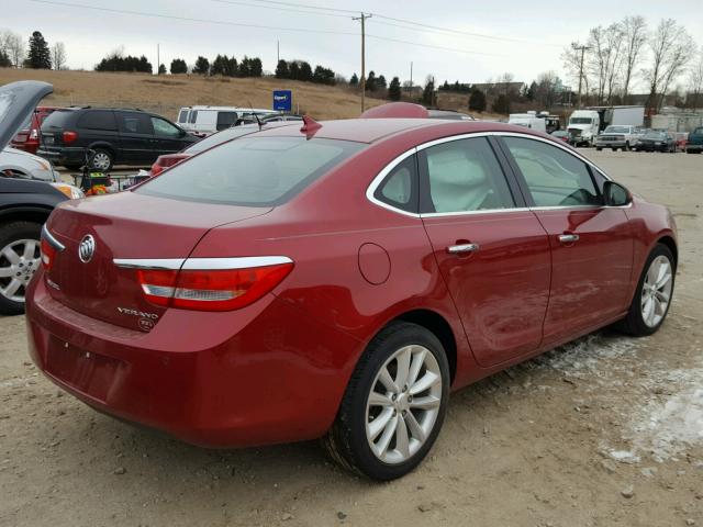 1G4PR5SK7C4161406 - 2012 BUICK VERANO CON RED photo 4