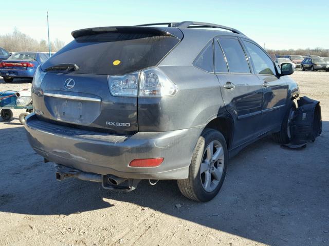 2T2HA31U35C046028 - 2005 LEXUS RX 330 GRAY photo 4