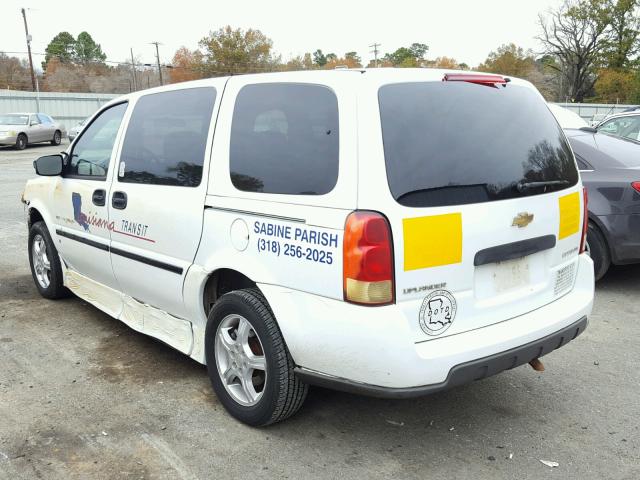 1GBDV13L36D204134 - 2006 CHEVROLET UPLANDER I თეთრი ფოტო 3