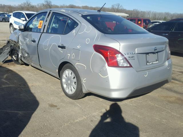 3N1CN7AP5GL865887 - 2016 NISSAN VERSA S SILVER photo 3