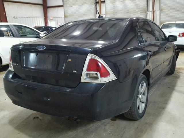 3FAHP07Z87R170142 - 2007 FORD FUSION SE BLACK photo 4