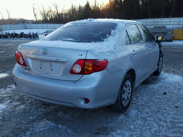 1NXBU40E49Z078539 - 2009 TOYOTA COROLLA BA SILVER photo 4