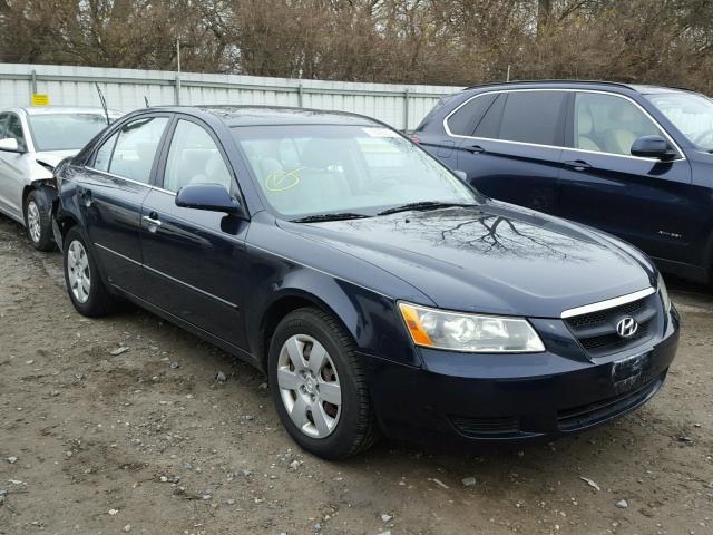 5NPET46C98H298388 - 2008 HYUNDAI SONATA GLS BLUE photo 1