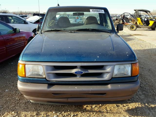 1FTCR10A6SUA38801 - 1995 FORD RANGER GREEN photo 9