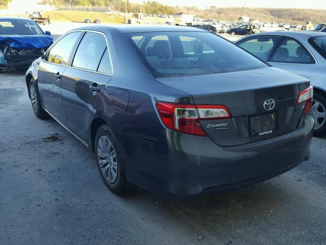 4T1BF1FK0EU429107 - 2014 TOYOTA CAMRY L GRAY photo 3