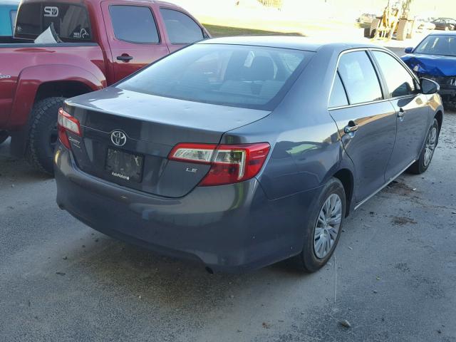 4T1BF1FK0EU429107 - 2014 TOYOTA CAMRY L GRAY photo 4