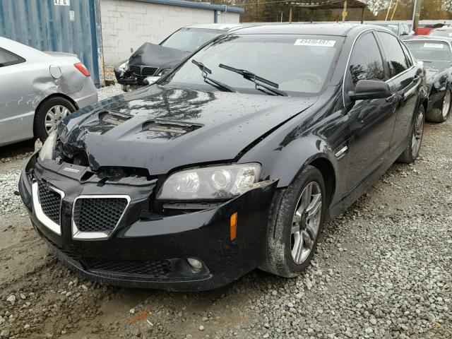 6G2ER577X8L148475 - 2008 PONTIAC G8 BLACK photo 2