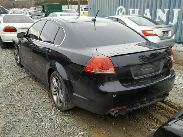 6G2ER577X8L148475 - 2008 PONTIAC G8 BLACK photo 3