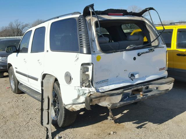 1GKEC13T73R202394 - 2003 GMC YUKON WHITE photo 3