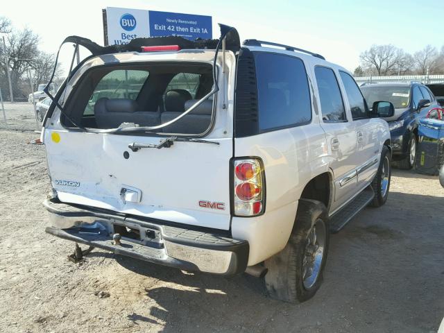 1GKEC13T73R202394 - 2003 GMC YUKON WHITE photo 4